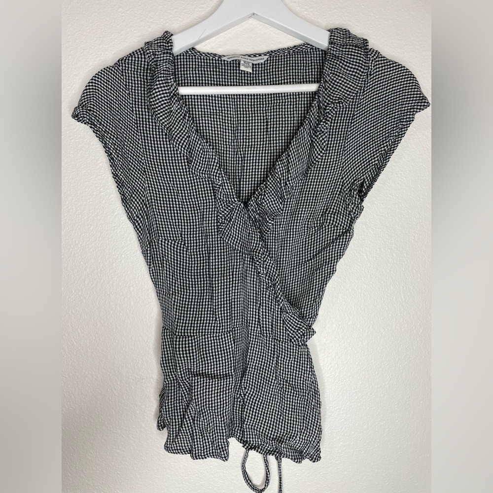 Wrap Top Gingham